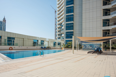 Pool side at Dorra Bay Residence Serviced Apartment, Dubai Marina