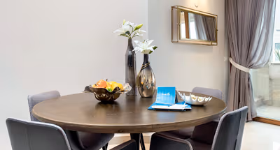 Dining space at King David Crown