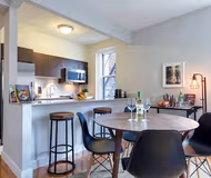 Dining space at West 18th Street Chelsea Furnished Apartment