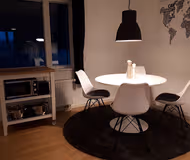 Living area at Edvard Thomsens Serviced Apartments