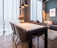 Dining space at Amsterdam Noord Serviced Apartment, Noord