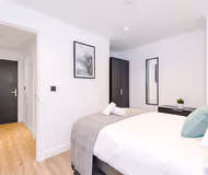 Luxury bedroom at Serviced Apartments in Manchester Piccadilly