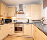 Fully equipped kitchen at Packington Place