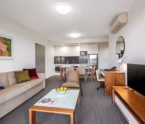 Stunning living area in Quest Toowoomba