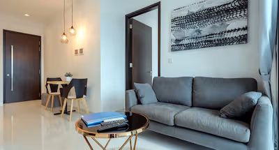 Comfy living area at Robin Rd. Serviced Apartments, Stevens