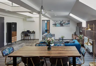 Gym /  Unique glam duplex in CORU House