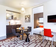 Dining space at Hipark  Marseille