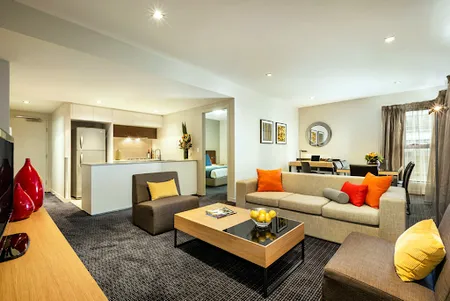 Simplistic living area in Quest Docklands