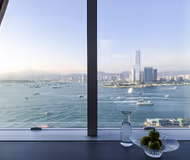 Simplistic living area in Connaught Road Apartments