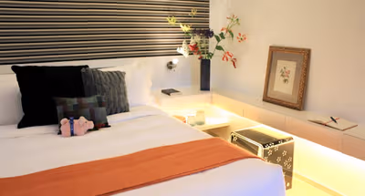 Luxury bedroom at Ye Woo Street Residences Serviced Apartments, Causeway Bay