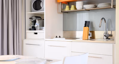 Equipped Kitchen at B-aparthotel Grand Place