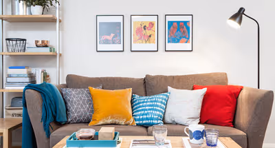 Living area at St. Peter's Close