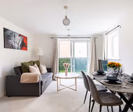 Living room at Wembley apartment