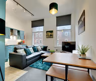 living space at Dean Apartments Newcastle City Centre