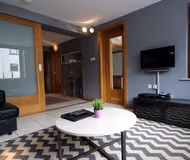 Living area at Temple Bar apartment