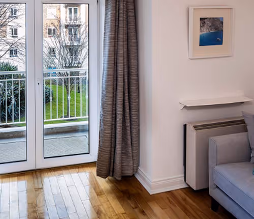Living area at The Berkeley Apartment