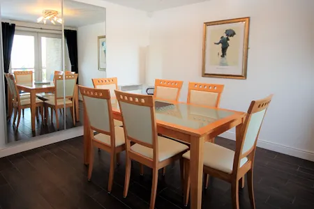 Bright living room at Knightsbridge Court