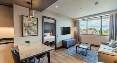 Living room - 1 bed apartment