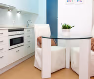 Dining space at Delicat Santalo