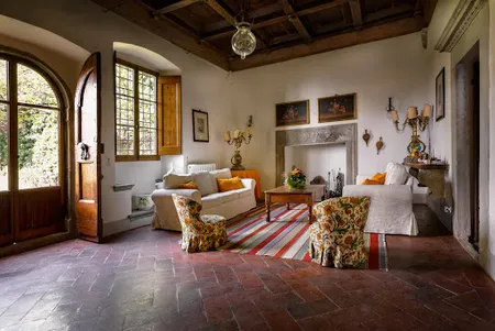 AN EXCEPTIONAL 15TH CENT RENAISSANCE TUSCAN VILLA ON THE FIRST HILLS OF FLORENCE