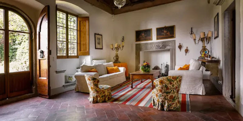 AN EXCEPTIONAL 15TH CENT RENAISSANCE TUSCAN VILLA ON THE FIRST HILLS OF FLORENCE
