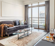 Bright living area at Grand Mid-Levels Serviced Apartments, Mid Levels