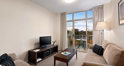 Stunning living area in Quest Ballarat