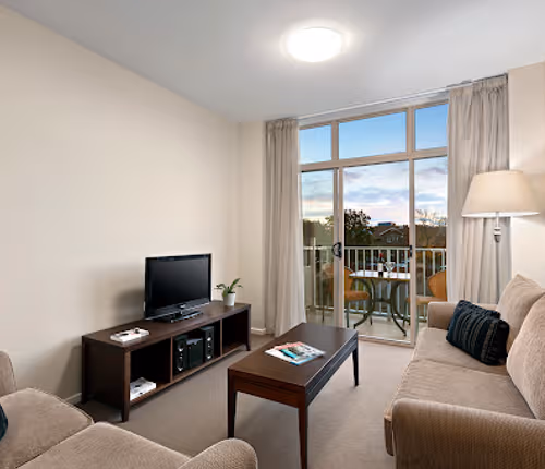 Stunning living area in Quest Ballarat