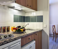 Fully equipped kitchen at Antigone Montpellier