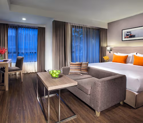 Comfy living area at Citadines Grand Central Sri Racha