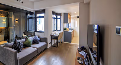 Living area at Morrison Hill Serviced Apartments, Causeway Bay