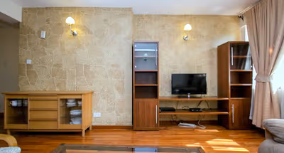 Living room at School Lane Serviced Apartments