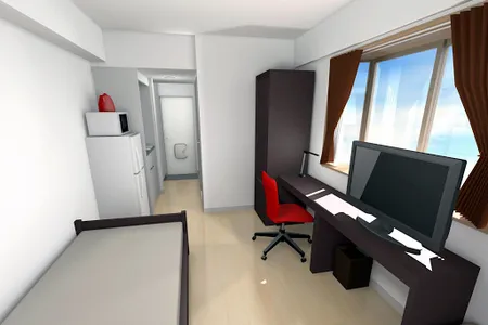 Cosy living area in Shin Yokohama Apartments