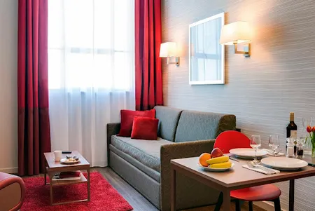 Living area at Fairclough Street Apartments in Liverpool City