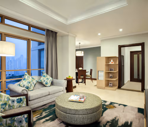 Comfy living area at Somerset Grand Citra Jakarta