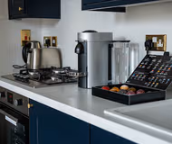 Fully equipped kitchen at 1 Cephas Avenue at Whitechapel