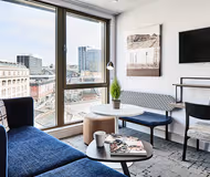 Spacious living area at Quest City Centre