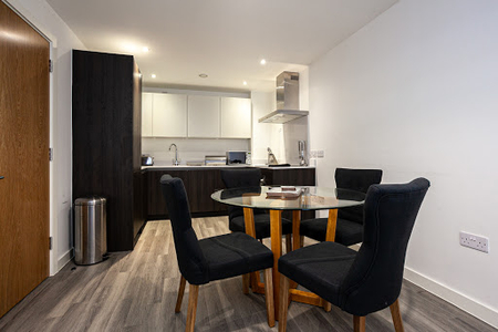 Luxury dining area at Apartments in Northern Quarter Manchester
