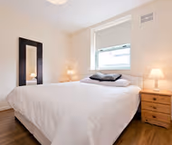 Bedroom at Spranger's Yard Apartment