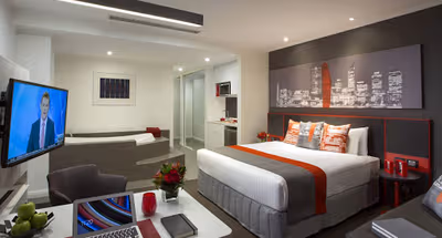 Bedroom at Citadines St Georges Terrace Perth