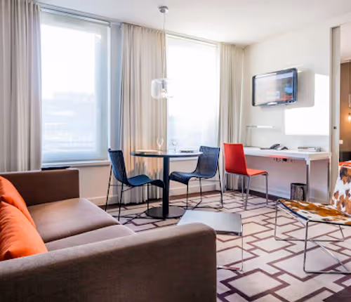 Living room at Hipark by Adagio Grenoble