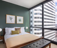 Luxury bedroom at East Lake Street