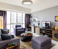 Comfy living area at Somerset Vista Ho Chi Minh City