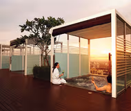 Pool side at KLCC apartment