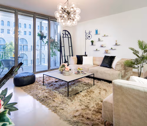 Living area at Mamilla