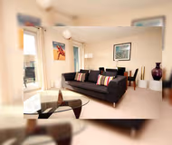 living space at Triangle Apartment Cambridge