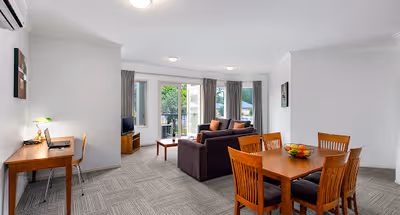Stunning living area in Quest Bendigo