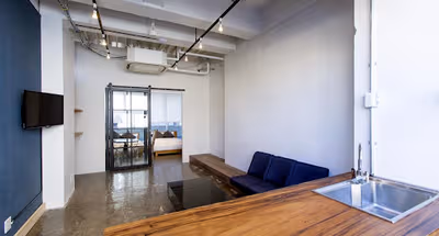 Cosy living area in Chiyodaku Serviced Apartment