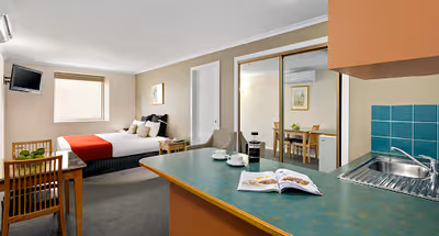 Spacious living area at Quest Waterfront