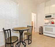 Dining space at Marina District apartment